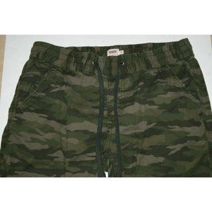 Levi's active sweatpants youth medium pants camo green kids boys 30 x 24